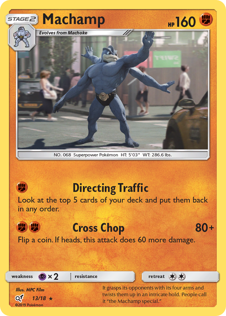 Detective Pikachu Machamp #13/18